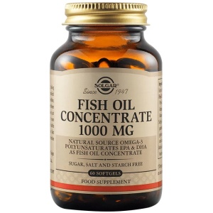 Fish Oil Concentrate, 1000 mg, 60 capsule moi, Solgar