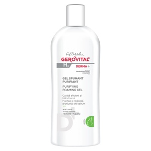 Gel spumant purifiant ten gras H3 Derma+, 200ml, Gerovital