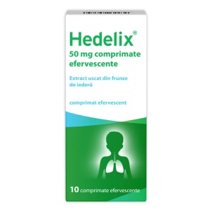 Hedelix 50mg, 10 comprimate efervescente, Krevel Meuselbach