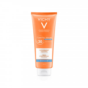 Lapte hidratant pentru protectie solara SPF 30 pentru fata si corp Capital Soleil, 300ml, Vichy