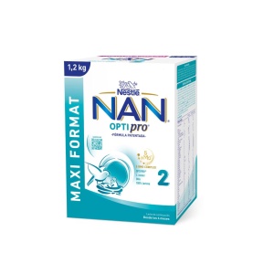 Lapte praf Nan Optipro 2, 1200 g, Nestle