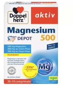 Magneziu 500 mg, 30 + 10 comprimate, Doppelherz