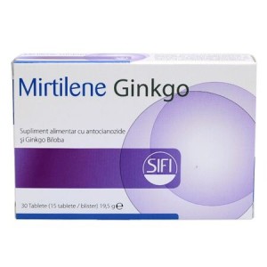 Mirtilene Ginkgo, 30 tablete , Sifi