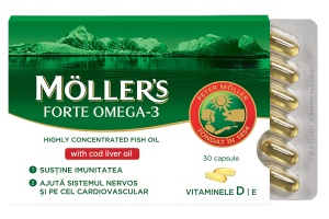 Omega 3 Forte, 30 capsule, Moller's
