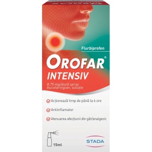 Orofar Intensiv spray bucofaringian, 15ml, Stada