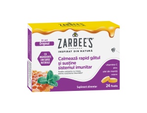 Pastile pentru dureri de gat Zarbee`s, 24 pastile, Kenvue