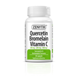 Quercetin Bromelain Vitamina C, 30 capsule, Zenyth