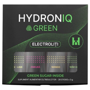 Saruri de rehidratare Hydroniq Green, 28 plicuri, Laboratoarele Remedia