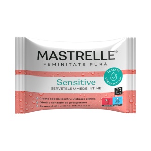 Servetele umede intime Mastrelle Sensitive, 20 bucati, Fiterman