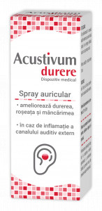 Spray auricular Acustivum durere, 20 ml, Zdrovit