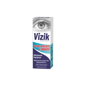 Vizik picaturi pentru ochi uscati si obositi, 10 ml ,Zdrovit