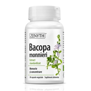 Bacopa monnieri, 30 capsule vegetale, Zenyth