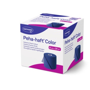 Bandaj elastic autoadeziv albastru Peha-haft Color, 8 cm x 20 m, Hartmann