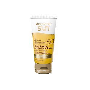 Crema de corp cu protectie solara SPF 50+ Sun, 150 ml, Gerovital