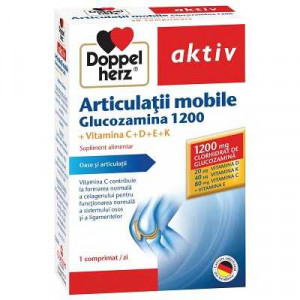 Glucozamina 1200 + Vitamina C+D+E+K Aktiv, 30 comprimate, Doppelherz