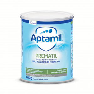 Lapte pentru regimul dietetic al nou-nascutilor prematuri Prematil, 400g, Aptamil
