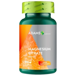 Magnesium Citrate 900mg, 90cps, Adams
