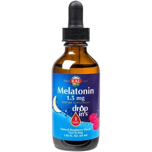 Melatonin picaturi cu aroma de zmeura Kal, 55 ml, Secom