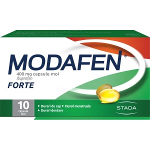 Modafen Forte, 400 mg, 10 capsule moi, Stada