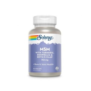 MSM Solaray, 750 mg, 90 capsule vegetale, Secom