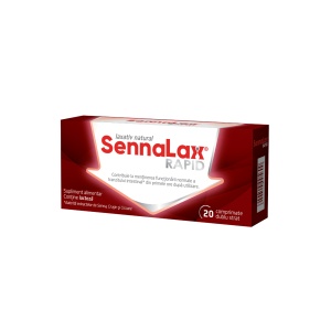 Sennalax Rapid, 20 comprimate dublu strat, Biofarm