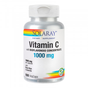 Solaray Vitamina C 1000mg, 100 capsule, Secom
