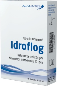 Solutie oftalmica Idroflog, 15 x 0,5 ml, Alfa Intes