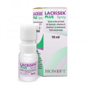 Spray ocular Lacrisek Plus, 10 ml, Fidia