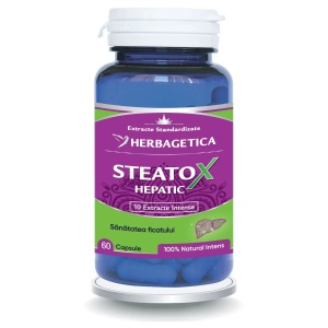 Steatox Hepatic, 60 capsule, Herbagetica