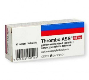 Thrombo Ass, 75 mg, 30 comprimate gastrorezistente, Lannacher