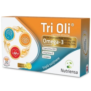Ulei de peste Tri Oli, 30 capsule moi, Antibiotice Iasi