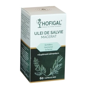 Ulei de salvie macerat, 60 capsule moi, Hofigal