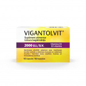Vigantolvit 2000 U.I. Vitamina D3, 60 capsule, Catalent