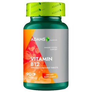 Vitamina B12 1000mcg, 90tablete, Adams