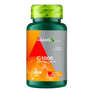 Vitamina C 1000 cu aroma de portocale, 30 tablete, Adams Vision