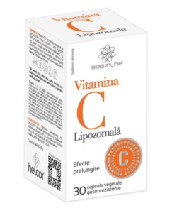 Vitamina C Lipozomala, 30 capsule gastrorezistente, BioSunLine