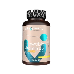 Vitamina D3, 5000 UI, 30 tablete masticabile, Vitaxynergy
