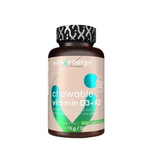 Vitamina D3+K2, 30 tablete masticabile, Vitaxynergy