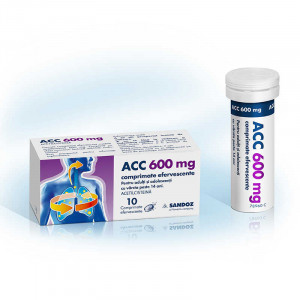 ACC, 600 mg, 10 comprimate efervescente, Sandoz