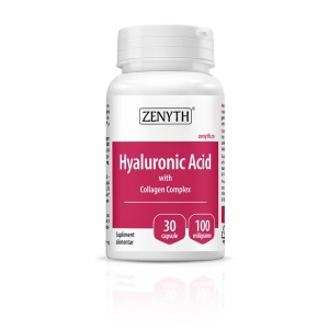 Acid Hyaluronic cu Collagen Complex, 30 capsule, Zenyth