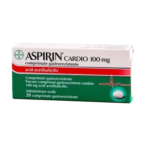 Aspirin Cardio 100 mg,30 comprimate, Bayer