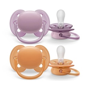 Avent Suzeta Ultra Soft Roz/Portocaliu 6-18l Scf091/33