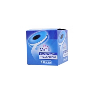 Leucoplast transparent, 5cm x 5m, 1 bucata, Minut