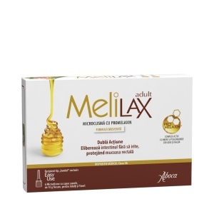 Melilax Microclisma pentru Adulti, 6x10g, Aboca