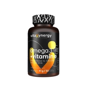 Omega-3 + Vitamina E forte, 30 capsule moi, Vitaxynergy