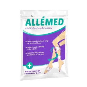 Plasturi hidrogel pentru picioare obosite Allemed, 2 bucati, Labottach