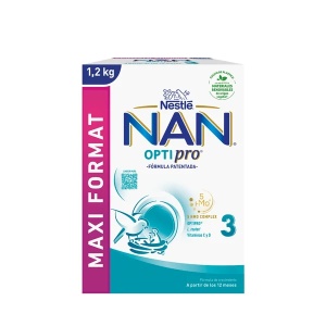 Produs pe baza de lapte praf fortifiat NAN Optipro 3 de la 1 an, 1.2kg, Nestle