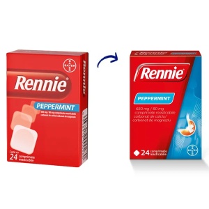 Rennie Peppermint, 24 comprimate, Bayer
