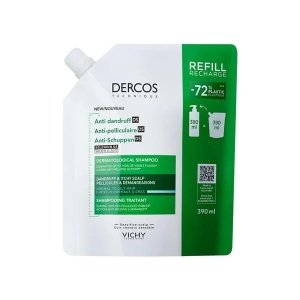 Rezerva eco sampon anti-matreata pentru par normal-gras Dercos, 390 ml, Vichy