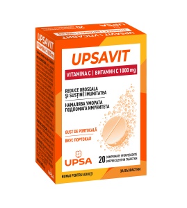 Upsavit Vitamina C, 1000mg, 20 comprimate efervescente, Upsa